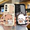 BuBu DuDu Couple Cartoon Phone Case For Samsung Galaxy S25 S24 S23 S21 S20 5G FE Plus Ultra A15 A35 A54 A55 Soft Silicone Cover
