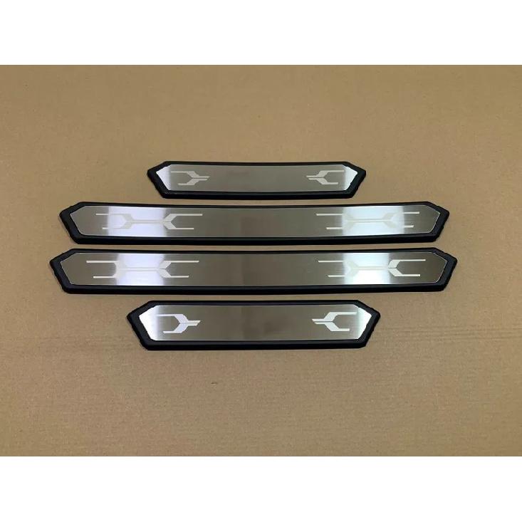 For Toyota RAV4 XA50      2024 2025 Door Sill Protector Pedal Scuff Plate Cover Trim Car Styling Accessories