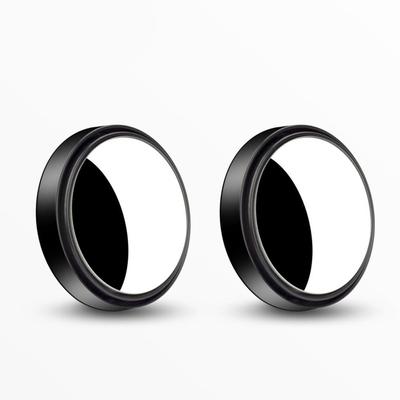 360 Grad Verstellbarer Toter Winkel 2 Stück Spiegel Auto Zusatz Rückspiegel Konvexspiegel Runder Rahmen Weitwinkelspiegel Für Auto Re D1T3