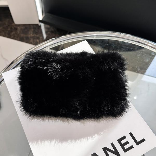 

Женская вязаная вручную повязка на голову из натурального кроличьего меха, вязаный меховой шарф, теплый пустой топ, плюшевая шапка, осенние и зимние ювелирные аксессуары 1 pieces чёрный