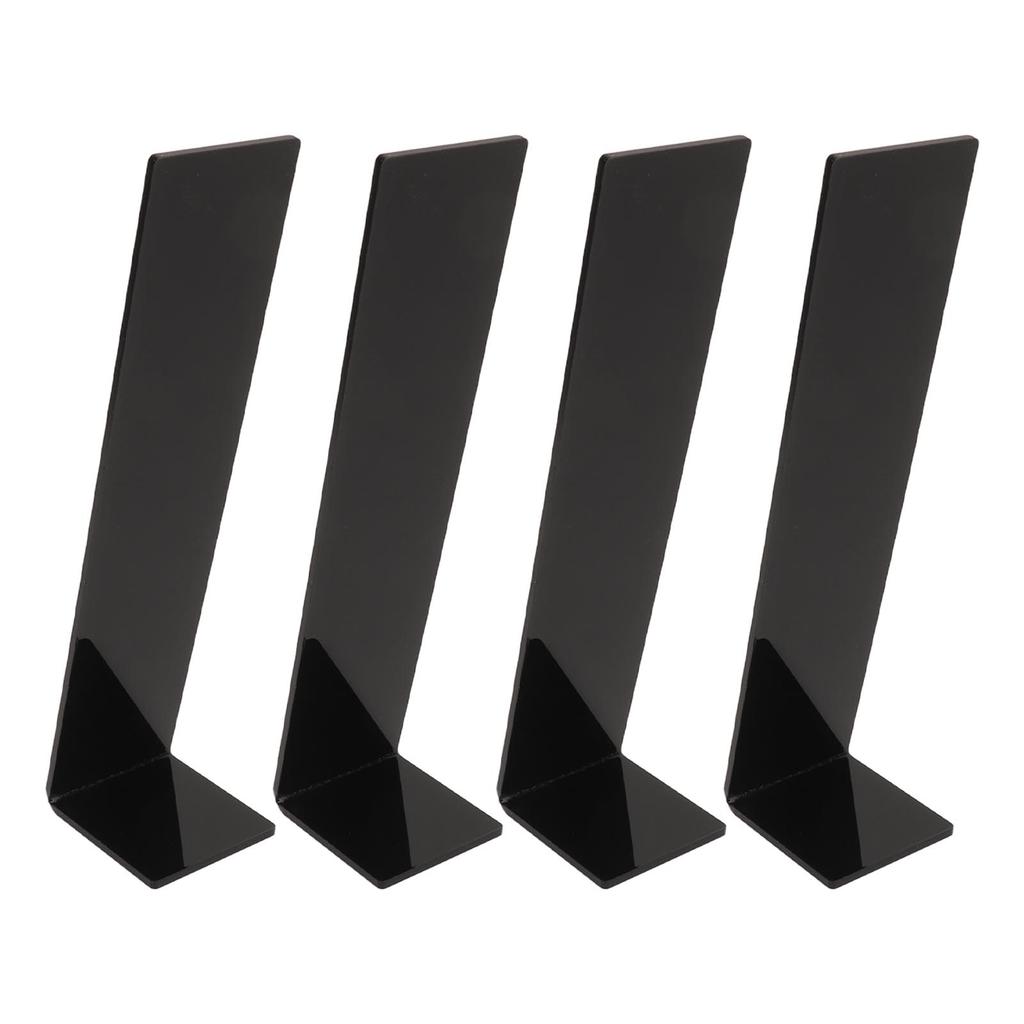 4 Stück Acryl Haarband Präsentationsständer Haarspange Haarspange Schmuck Präsentationshalter für Geschäft Schwarz