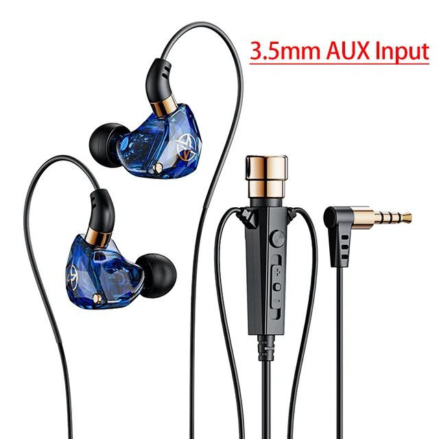 Dynamic HiFi Wired Earphone Sport Headphone Bass Stereo Gaming Live Karaoke Headset Music Earbuds 3.5mm Type C In Ear With Mic