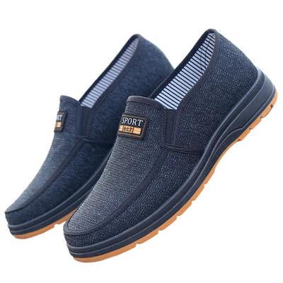Moda Masculina Casual Sapato Esportivo Sapatos de Pano Old Beijing Sapatos de Trabalho para Homens de Meia-Idade e Idosos Tênis Casuais Masculinos Sapatos para Caminhada