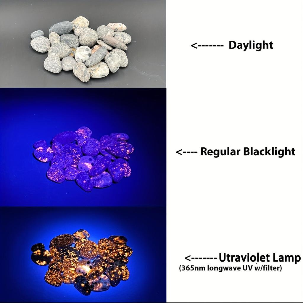 Healing Stone Energy Power Crystal Glow Flame UV Light Reaction Beaded Bracelet