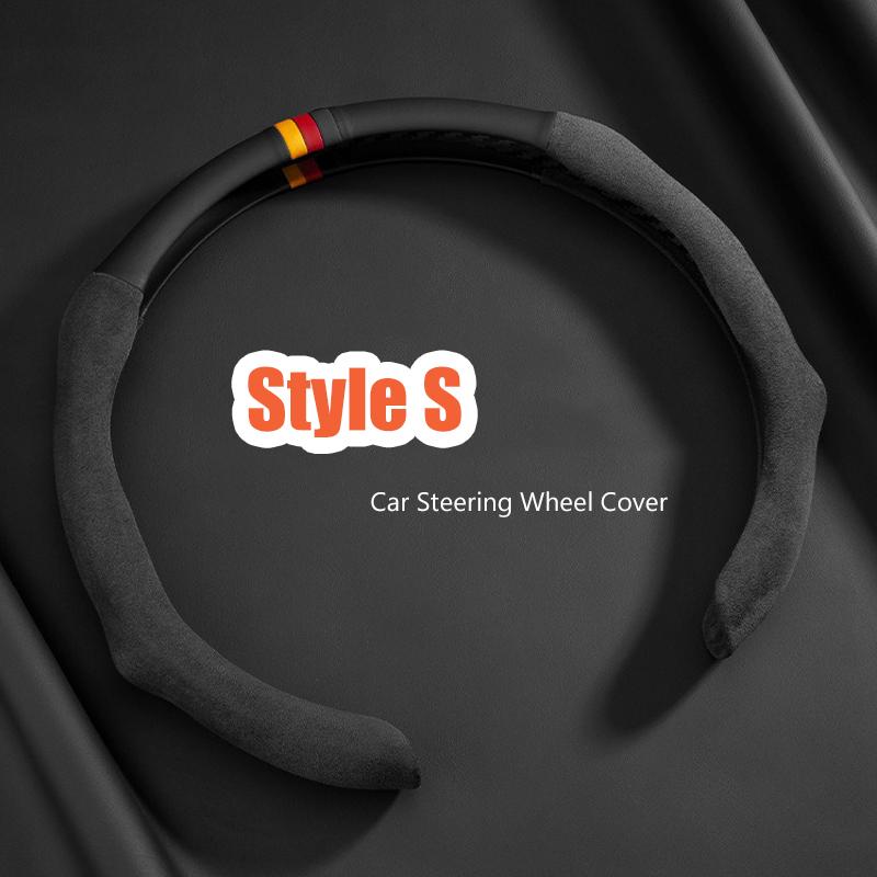 Fashion Suede Car Steering Sheel Cover For Opel OPCline ASTRA CORSA INSIGNIA MOKKA VECTRA Tigra Adam Combo Zafira Vivaro Cross