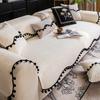 New Special-Shaped Sofa Cushion, High-End Mid-Ancient Style Skirt, Light Luxury Non-Slip Living Room, Straight Row Sofa Seat Cushion