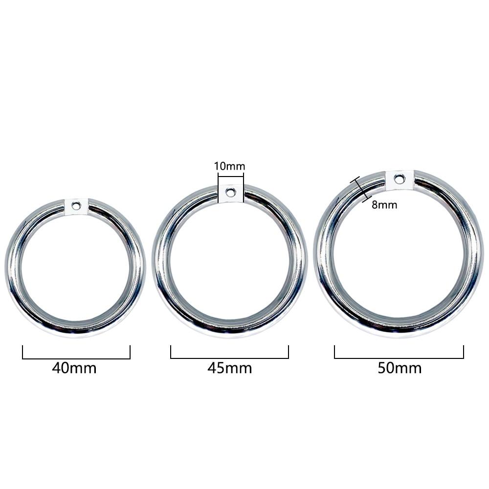 Men's Metal Penis Cage Penis Lock Leather Wear + Catheter CB Lock Chastity Belt Cock Ring Gay Sex Toy Slave BDSM