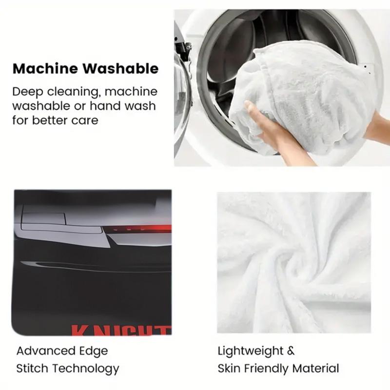 Knight-Hero 2D Flat Pattern Flannel Blanket High quality All Seasons Warmth and Comfort Perfect for Christmas Gifts.