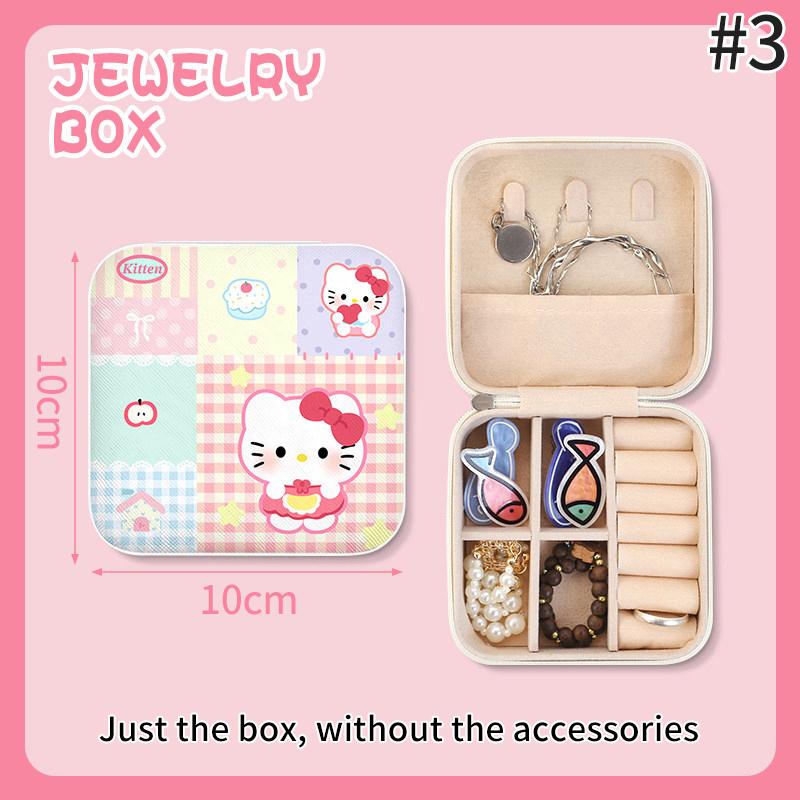 Leather  Jewelry Box Earrings Necklaces Rings Storage Box Travel Portable Ring Box Jewelry Organization Girls Gifts