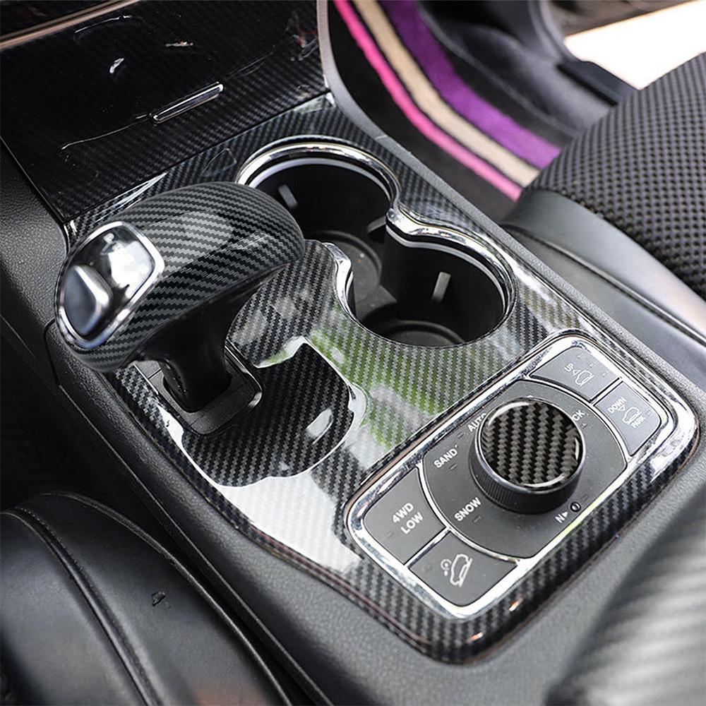 Center Console Dashboard Cover Trim Gear Shift Panel Decoration For Jeep Grand Cherokee 2014 2015 Interior Tuning Accessories