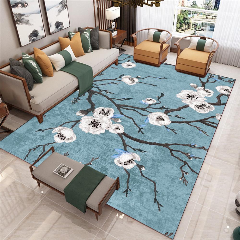 New Chinese Style Living Room Carpet Chinese Style Sofa Coffee Table Mat Bedside Classical Style Carpet