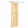 VidaXL Porte coulissante et kit de quincaillerie 70x210 cm pin massif, porte intérieure, porte de grange intérieure 3203032