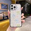 Hot-selling Korean color bow in European station iPhone16 transparent mobile phone case Apple 17 acrylic protective case