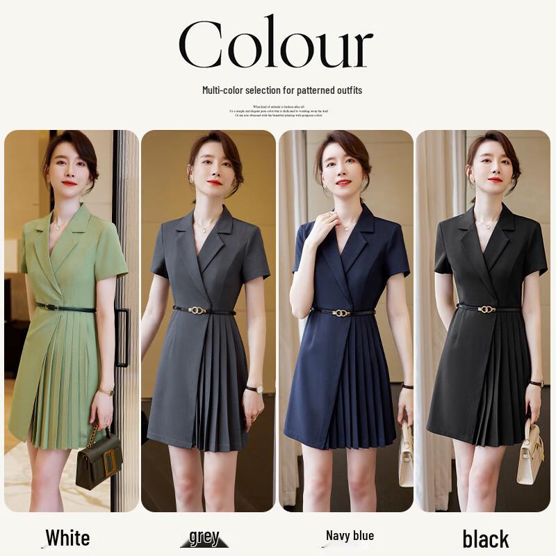 Women's Professional Pleated Dress