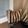 Striped large capacity tote bag women's shoulder bag