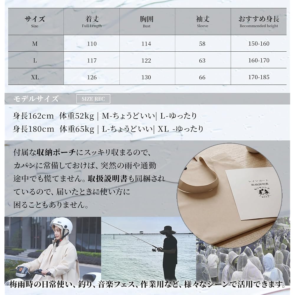 Moriwohashiru Raincoat for Women and Men (with Leg Covers - Keeps Feet Dry) Rain Gear Poncho