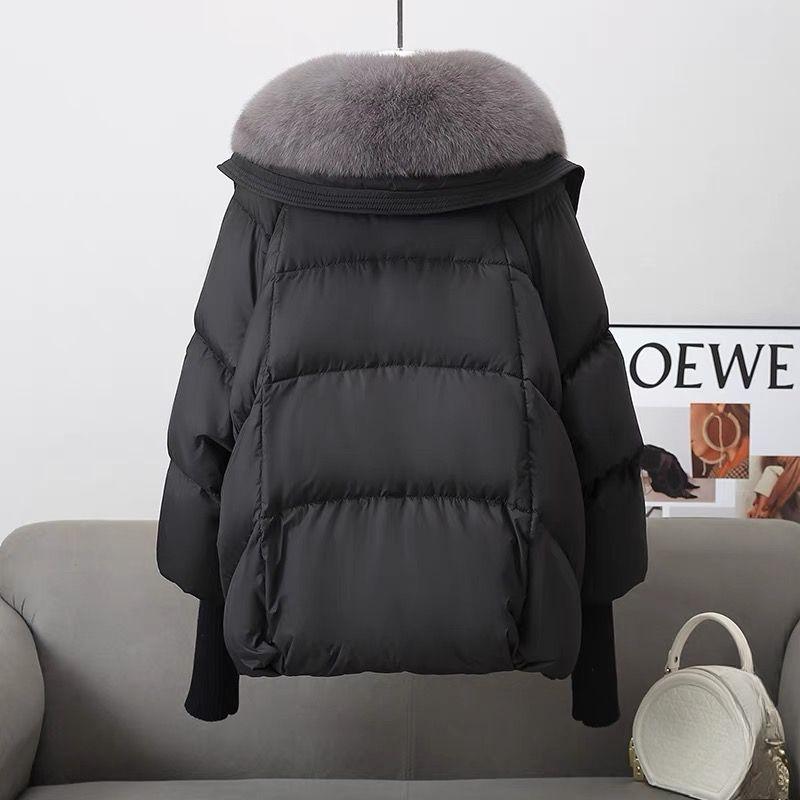 New Winter Warm Goose Down Jackets Natural Collar Puffer Jackets Women Thick Female Streetwear Coats