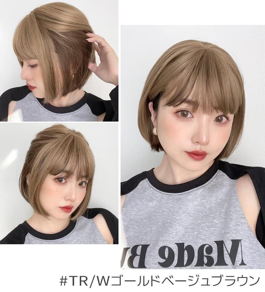 Full Black Everyday [Brightlara] Wig, Bob, Short, Wig, Women's Wig, Hair, Blonde, Use, tf1704-TRW