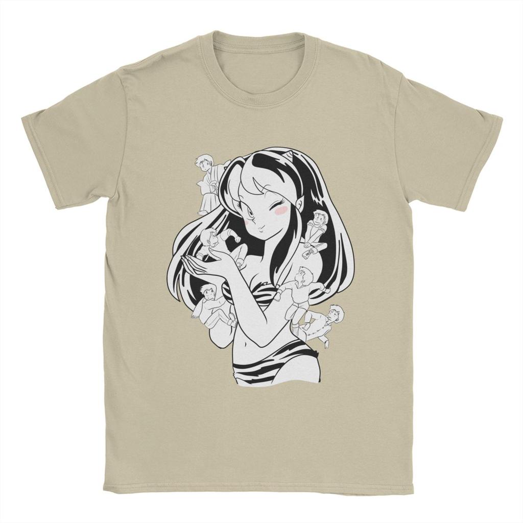 Pánská trička Urusei Yatsura Lum Anime 100% bavlna oblečení Novinka s krátkým rukávem kulatý výstřih trička Narozeninový dárek tričko