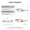 8PCS Business Metal Square Presbyopic Glasses For Men Fashion Anti Blue Light Reading Glasses HD Anti Fatigue Hyperopia Glasses