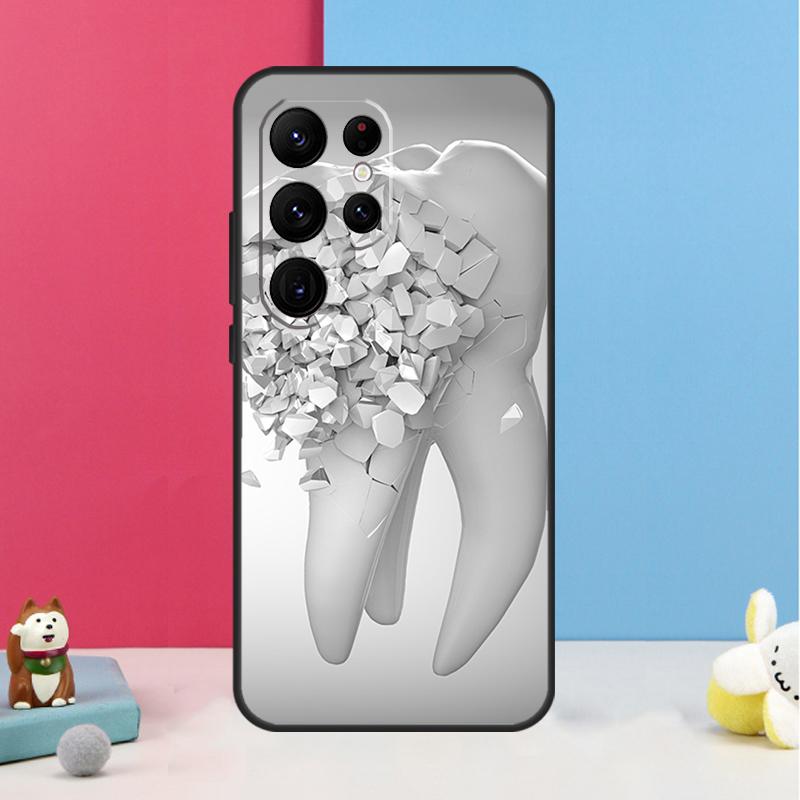 Zahnarzt Zahndose Für Samsung Galaxy S25 S26 Ultra S20 S21 S22 S23 S24 S10 Plus S25 FE Rückabdeckung Schale