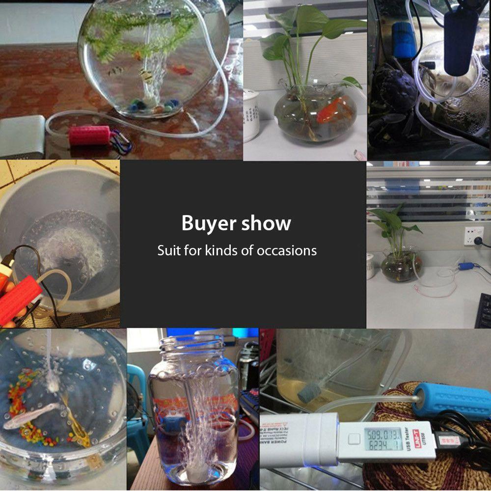 Super Quiet Mini Aerator Air Pump Fish Tank Aquatic Animals Supplies USB Aquarium Oxygen Pump