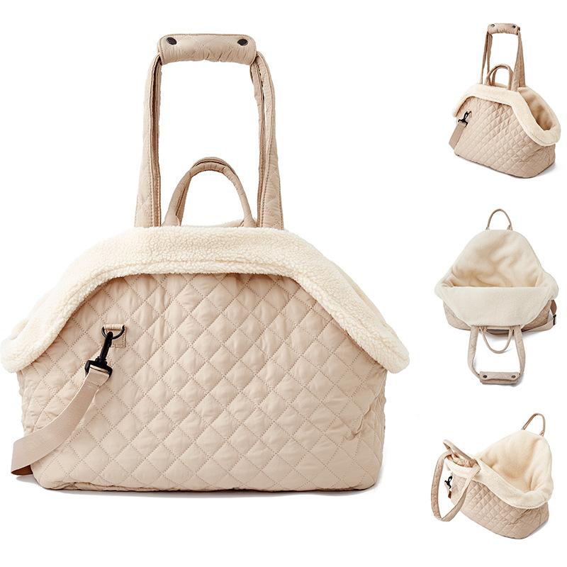 Koreanische Haustier-Handtasche, Umhängetasche für Katzen, Herbst/Winter, gesteppte Baumwolle, für Welpen, Katzen und Hunde, Garfield Kedi Masoctas, tragbare Taschen