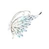 Elegant Butterfly Brooch: Three-Dimensional, Gradient Crystal Design