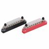 1 Pair 48V 150A 10 Terminal Bus Bar with 20 Terminals Power Distribution Terminal Block for Car RV Stud M6x2  Screw M4x8