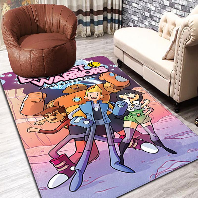 Brave Warrior-themed Pattern Design Rug Floor Mat for Living Room or Bedroom Soft and Comfortable Carpet a Gift for Birthday and Holiday.