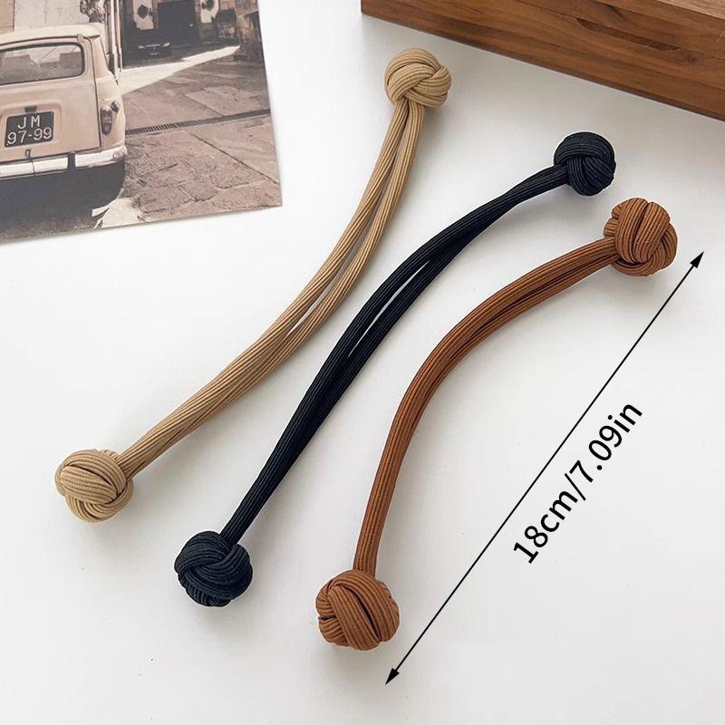 High Ponytail Hair Band Elastic Rubber Chinese Knot Hair Rope Scrunchies Hair Tie Simple Knotted Head Rope For Women Decor Gift