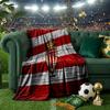 As Monaco Crest Throws Blanket Flannel Blankets Plush for Couch Bed Gifts for Men Women Travel picnic blanket Christmas fan gifts