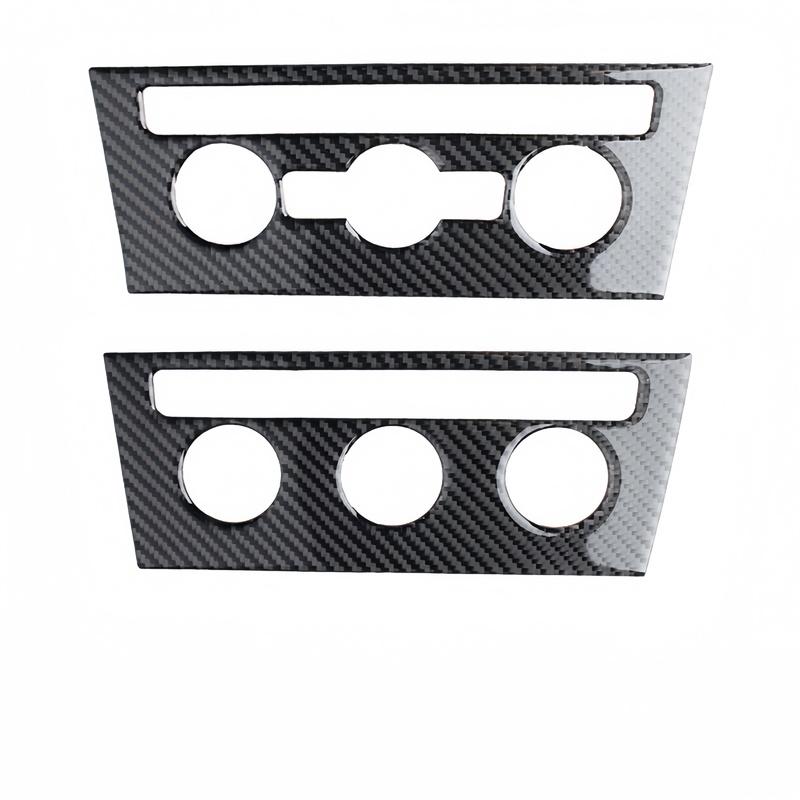 For VW Golf 7 GTI Mk7 14-19 Carbon Fiber Car Center Control Air Conditioning Control Panel Trim Cover Decor Sticker Auto Zubehör