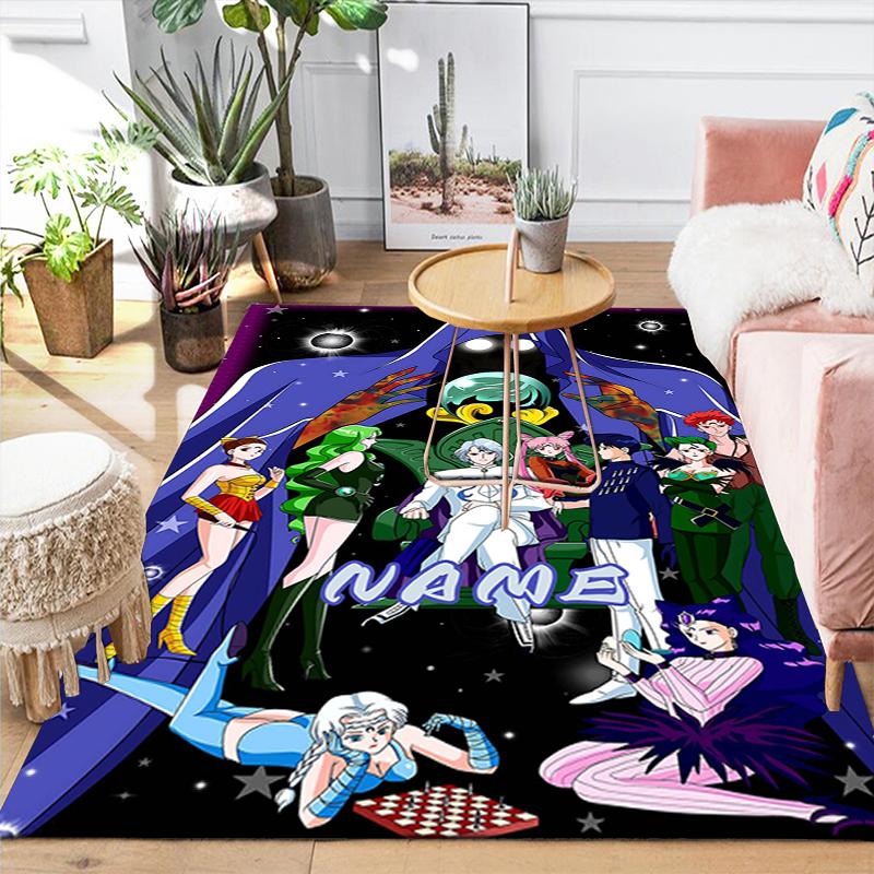 Custom 1Pc Sailor Moon Teamup Rug Office Carpet Indoor Outdoor Entrance Doormat Nonslip Soft And Comfortable Living Room D2915250