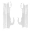 2Pcs 18x8.5cm Samurai Tool Holder Black Samurai Sword Stand Sword Wall Hanger  For Weapon Rack