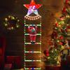 Christmas LED Santa Climbing Stair Lights with Wall Decorations