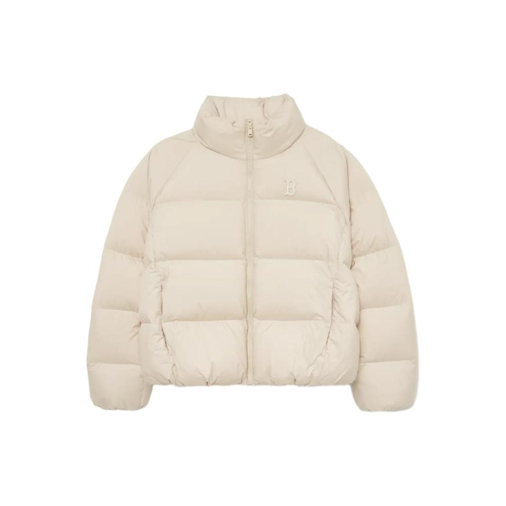 New MLB Down Jacket Women's Light Khaki 3FDJBO136-43BGL