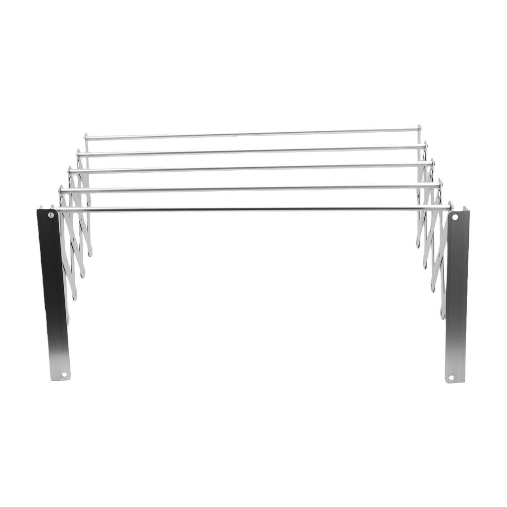 Wall Mounted Drying Rack Folding Laundry Drying Rack Aluminum Rust Proof Storage for Balcony Bathroom Laundry Area