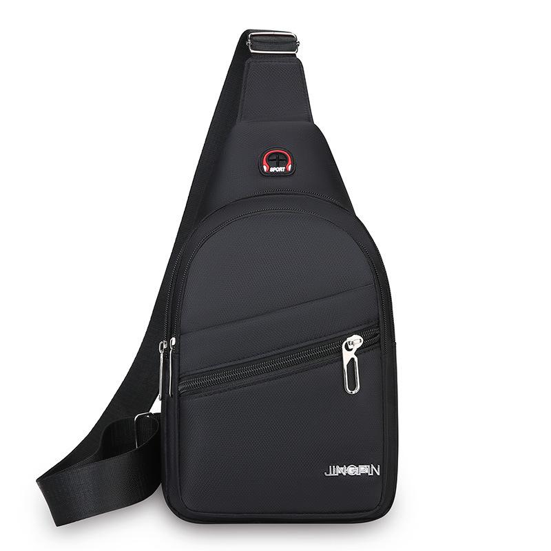 Wear Resistant Waterproof Chest Bag New Korean Student Backpack Joker Casual Crossbody Oxford Cloth Large Chest Bag