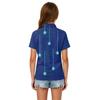 Girls' School Uniform  Shirt with Halloween Print—Casual Formal T-Shirt