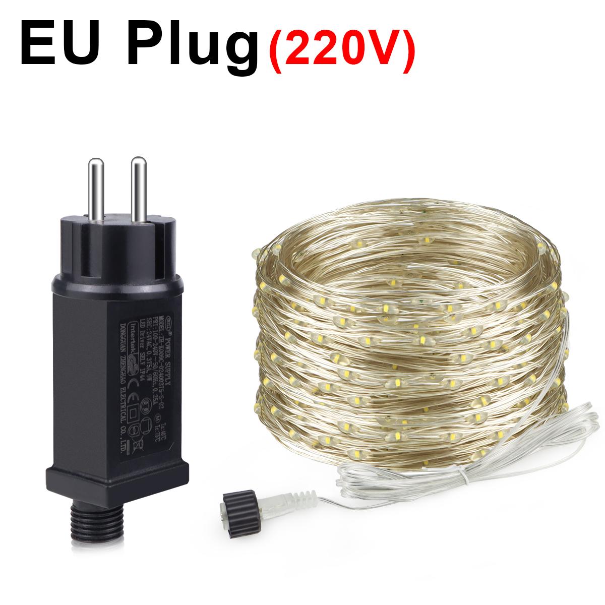 

USB светодиодная гирлянда гирлянда гирлянда рождественская лампа для рождественской вечеринки свадебное украшение 5 м/10 м USB светодиодная медная проволока волшебная гирлянда 10M теплый белый