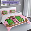 3pcs AKA Logo Pattern Bedding Set Duvet Cover Set Includes Duvet Cover &pillowcases, Perfect All Season Bedroom Decoration & Gift