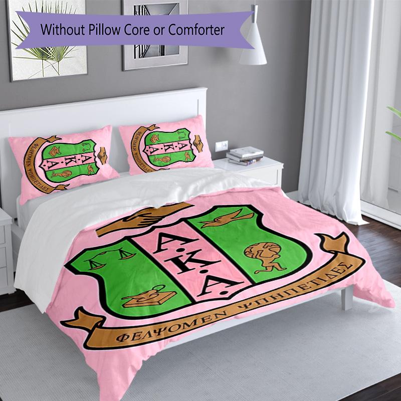 3pcs AKA Logo Pattern Bedding Set Duvet Cover Set Includes Duvet Cover &pillowcases, Perfect All Season Bedroom Decoration & Gift