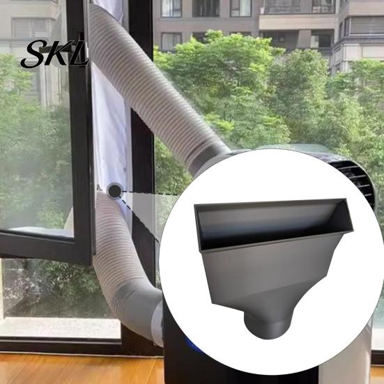 160mm AC Exhaust Hose Adapter Air Conditioning for Window, Conditioner Window Noise Reducing Vent Connector Nozzle, 3D Printed Coupler