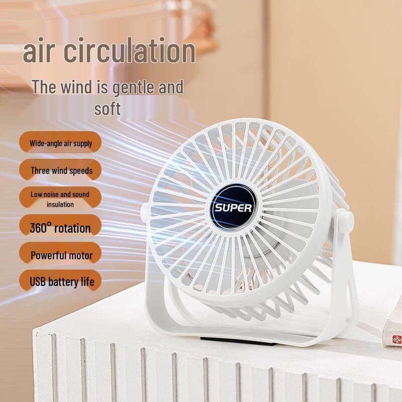 Beiyipin Mini Quiet Desktop Fan