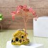Copper Wire Fortune Tree Figurine Multicolor Lucky Tree Ornament Natural Crystal Tree  Home Decor