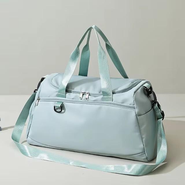 

Водонепроницаемая дорожная сумка-даффл Oxford, сумка для выходных, сумка для фитнеса на ночь, отделение для сухих и влажных вещей, многофункциональная спортивная ручная сумка зелёный