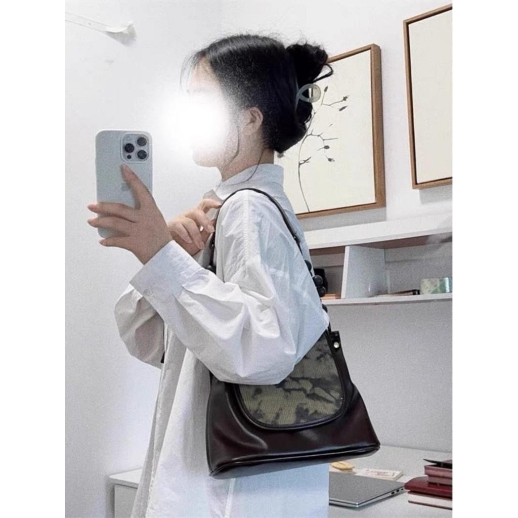 IELGY Niche Design New Chinese Style Underarm Bag, High-end Commuting Versatile Shoulder Messenger Bag