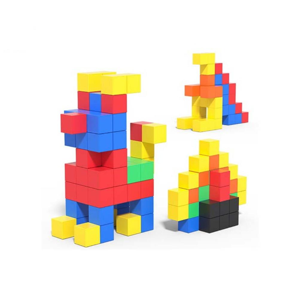 STEM Toy Magnetic Cube Plastic Puzzle Building Blocks Cube Building Toys Magnetic Holiday Gifts