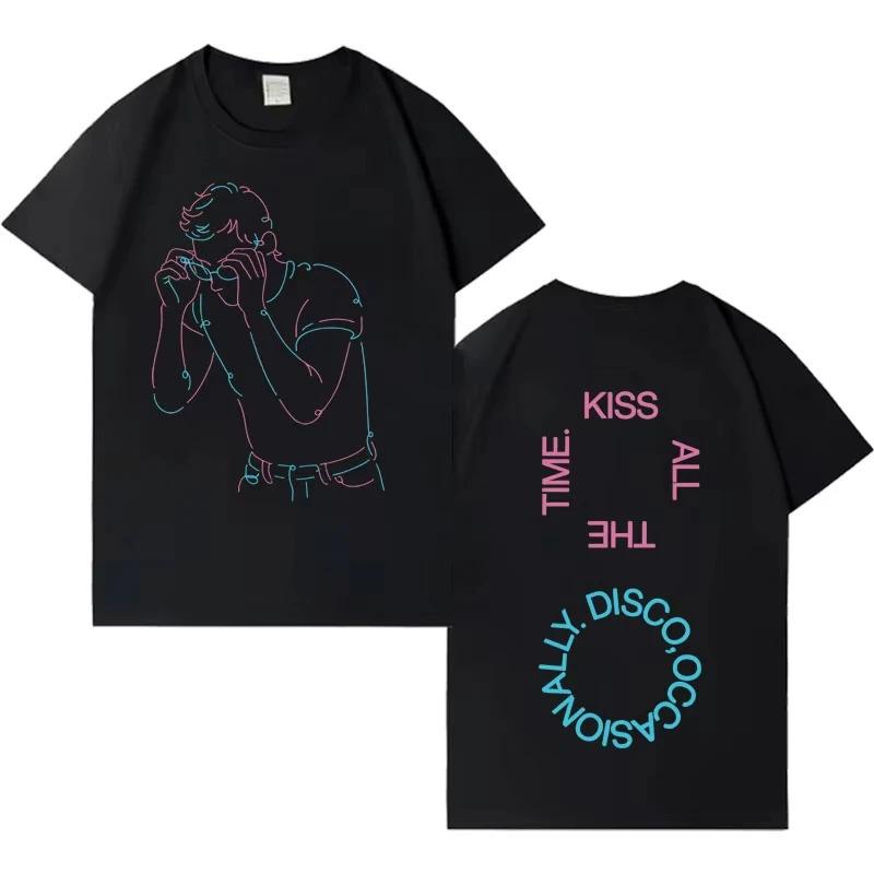 Fashion Women T-Shirt Singer Harry Styles Kissing All The Time Disco Occa S